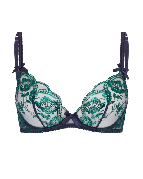 Winnette Full Cup Non Padded Bra in Green | By Agent Provocateur