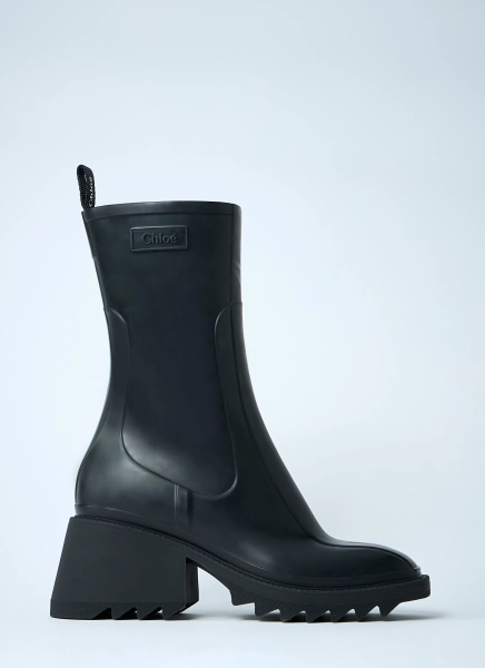 Chloé Betty Rain Boots - Woman Boots Black Eu - 40 40