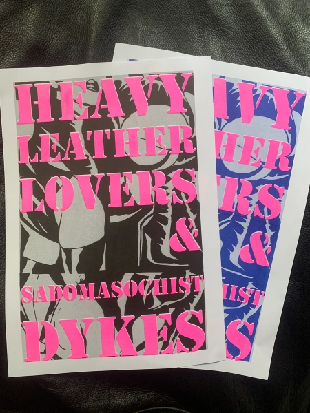 Heavy leather lovers A4 Riso Print