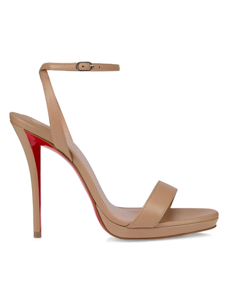 Christian Louboutin Miss Z Queen 120MM Leather Sandals | Saks Fifth Avenue