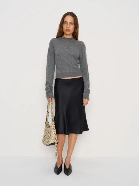 Layla Silk Knee Length Skirt
