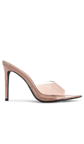 BLACK SUEDE STUDIO Bella Mule Sandal in Taupe. - size 37.5