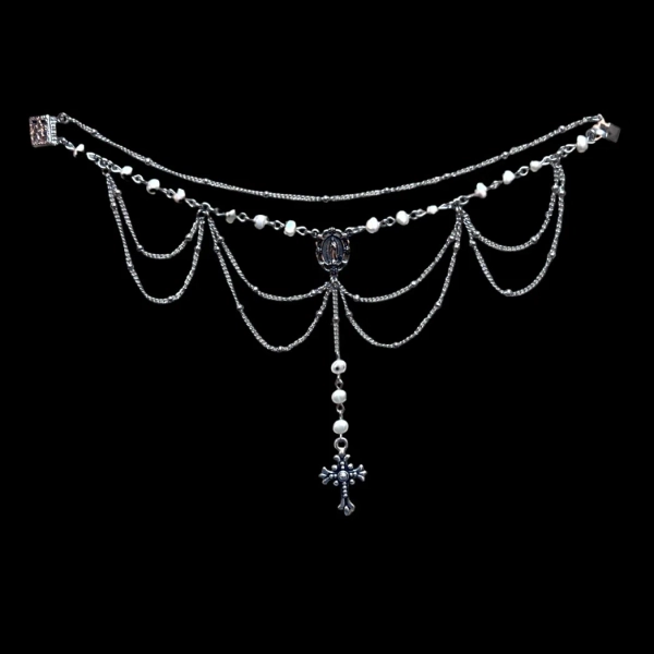 THE CONSTANZE ROSARY ANKLET 