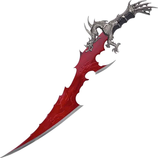 Blood Red Blade Dragon Dagger - Medieval Collectibles