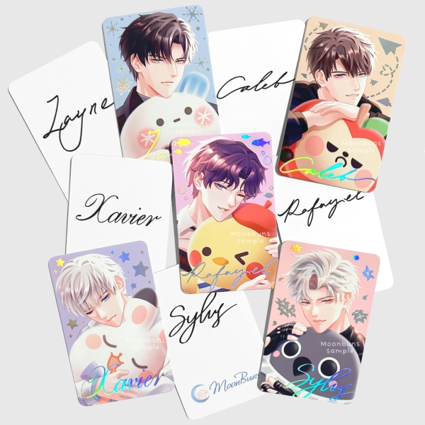 Love and Deepspace Photocards Holographic Foil, Sylus, Caleb, Rafayel, Zayne, Xavier, LADS, Otome, Moonbuns