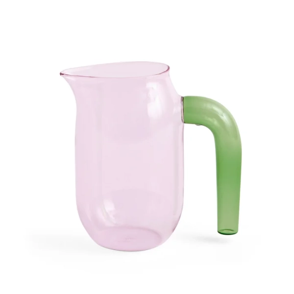 HAY - Glass jug small H 16 cm, pink