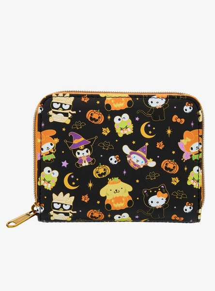 Loungefly Hello Kitty And Friends Halloween Mini Zipper Wallet