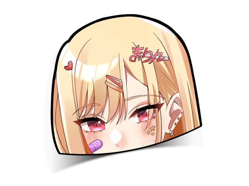 Kawaii Marin Peeker Sticker - Etsy