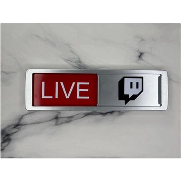 LIVE/OFFLINE Streamer Door Sign: Gaming Live Stream