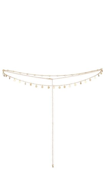 petit moments Dazed Body Chain in Metallic Gold