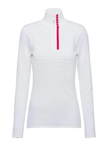 Tech Rec Re-nylon Piqué Sports Top - White