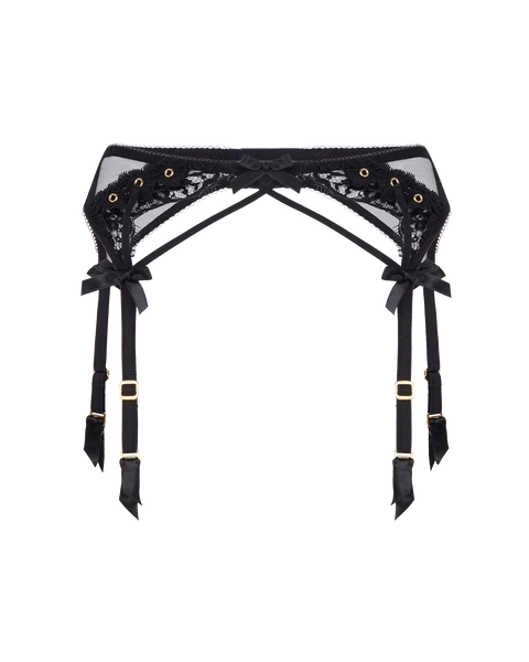 Paz Suspender in Black | By Agent Provocateur
