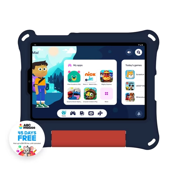 onn 8" Kids Tablet, 64 GB, Android 16, Blue (2026 Model)
