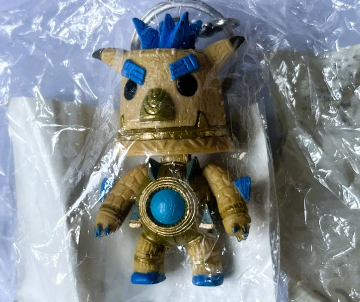 Official Knack Blue Sackboy Keyring/Keychain Little Big Planet Figure