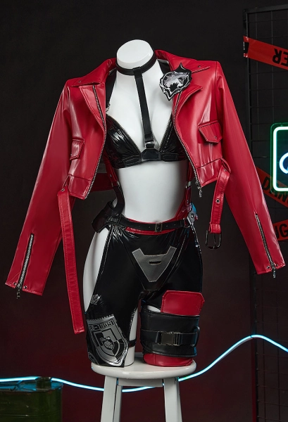 Nikke Red Hood Cosplay Costume Top and Pants with Jacket