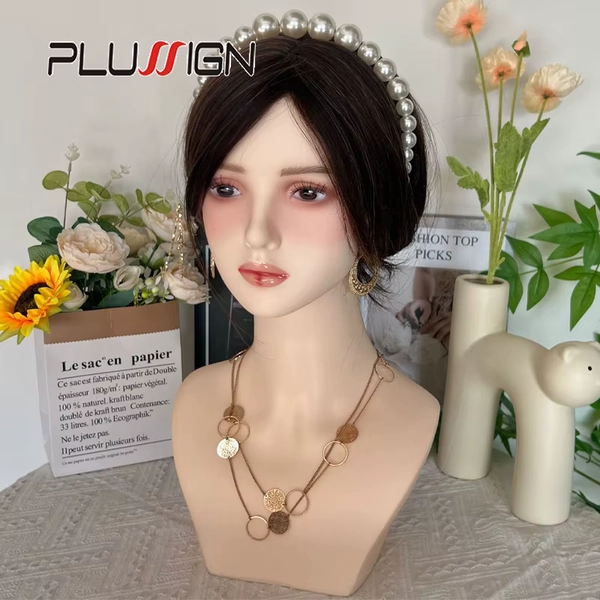Plussign Perücken Display Mannequin Kopf Asiatischer Stil Kleiner Lippenpuppenkopf mit Sommersprossen Make-up, Ohrpiercing Kunstkopf für Perücken - AliExpress 200165144