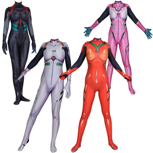 Cosplay Asuka Langley Soryu Ayanami Rei Mari Makinami Illustrious Bodysuit