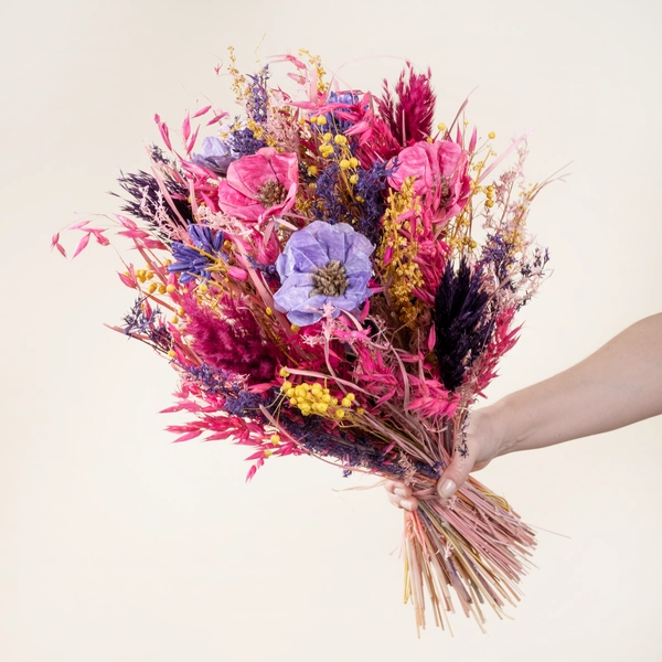 Dried flower bouquet Pink Passion