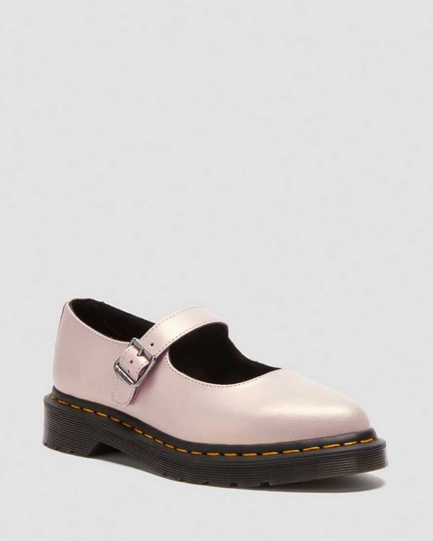 SIZE 8 WOMEN DR MARTENS Elphie II iridescent leather mary jane shoes