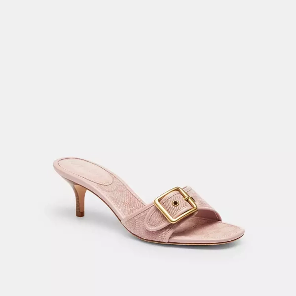 Carnation Margot Sandal In Signature Jacquard Canvas