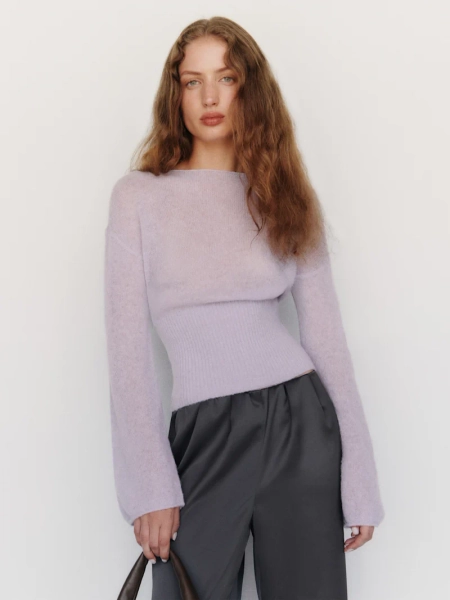 Soren Sheer Alpaca Sweater Top