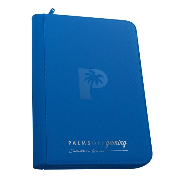 Palms Off Gaming - Collector's Series 9 Pocket Zip Trading Card Binder - Blue - ZiNG Pop Culture