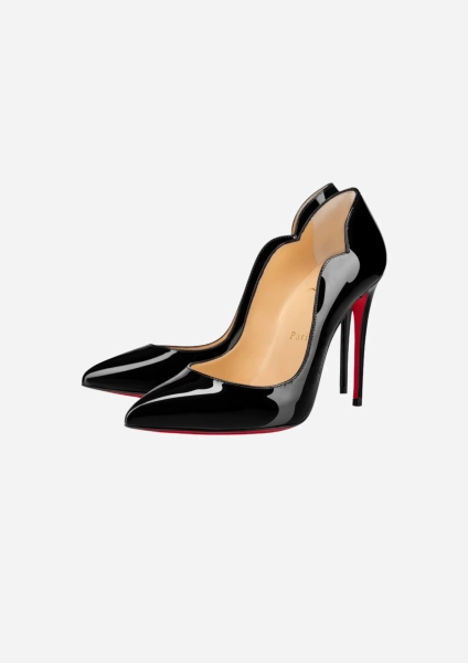 Christian Louboutin Hot Chick Pumps 100 mm in Black Patent Leather - 37