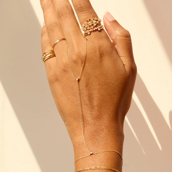 Diamond Fizz Hand Bracelet - Catbird