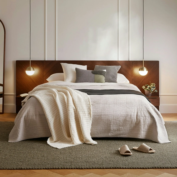 Article Nera Bed - Walnut
