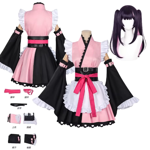 Cosmic Princess Kaguya!Team Black Onyx Komazawa Noi Cosplay Costume Maid Outfit Full Sets Halloween Carnival Party Outfits - AliExpress 200000532