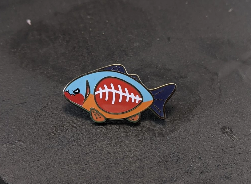 Fish Hard Enamel Pins [Clearance!] - Piranha