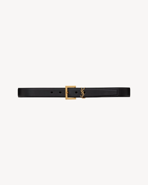 YSL - Leather Cassandre Belt 