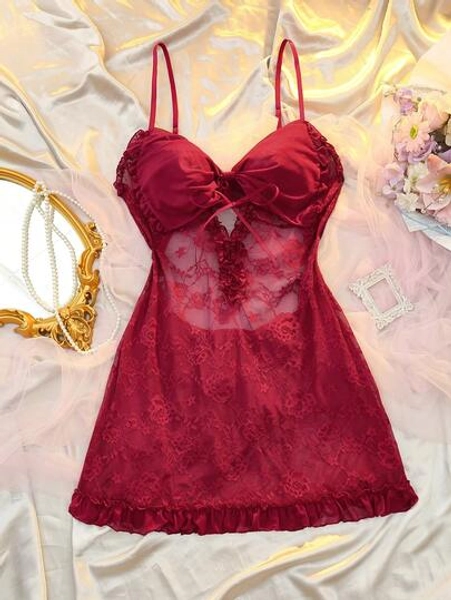 Backless Lace Dress Lingerie