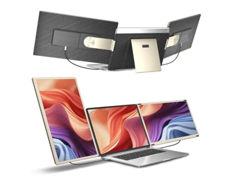 Monitor Portátil Siaviala S6 15,6 | 11 Configurações Diy | 360° Giratório | 4 Portas Type C | Compatibilidade Universal | 300 Produtividade
