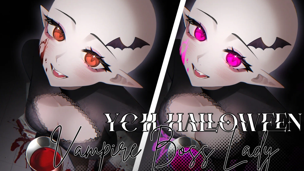 「 YCH HALLOWEEN SOLO 」♡  Vampire Boss Lady  by Gwenevyr (@Gwenevyr)