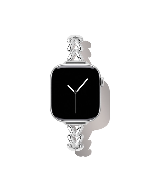 Delicate Chain Watch Band 45 Silver