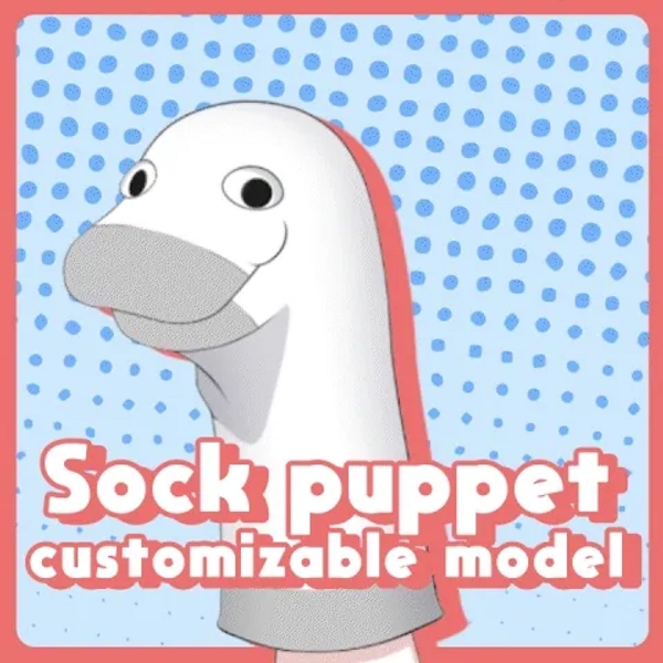 Sock Puppet Customizable VTuber model by Sayuri (@SayuriYurei)