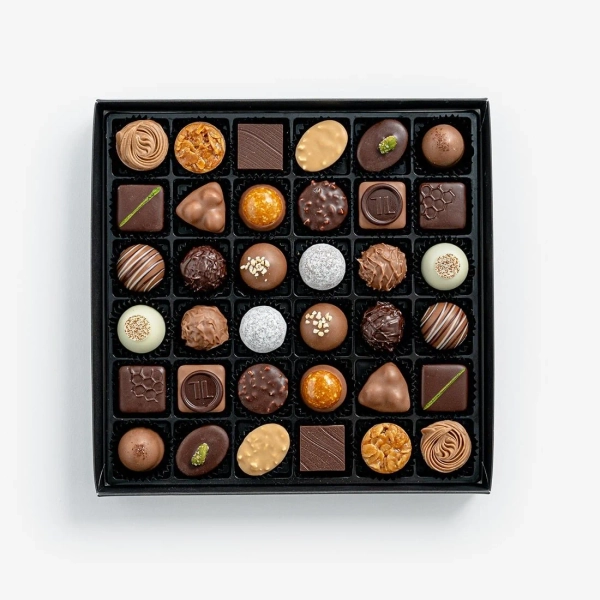 Pralines & Truffles with alcohol 36 pcs per box