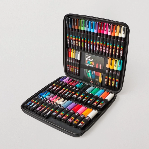 Posca Marker Case Assorted Colours Set of 54 Cass Art Exclusive