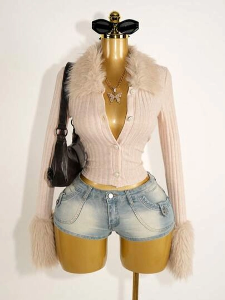 Fuzzy Long Sleeve Top