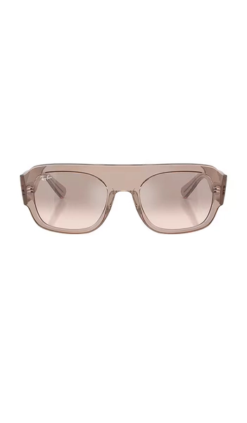 Ray-Ban Translucent Shield Sunglasses in Mauve.