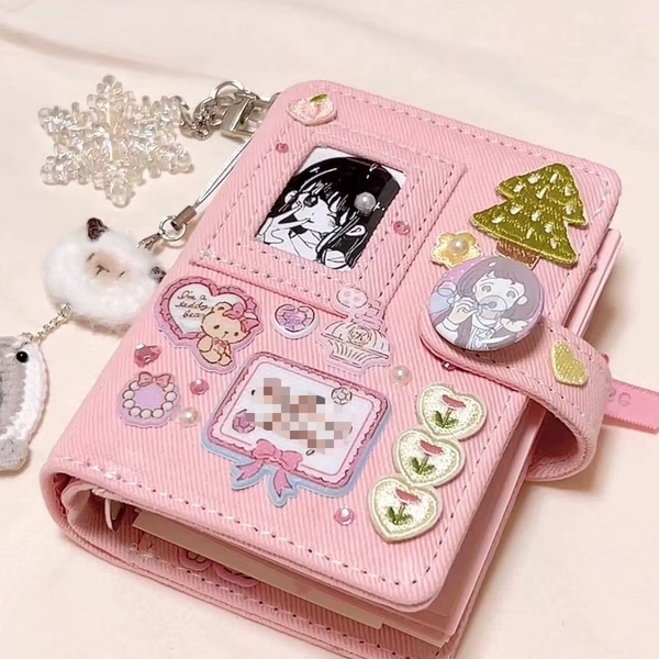 Caderno Mini Binder Denim M5 com Bolso Transparente, Diário Estético Portátil, Binder DIY para Decoração, Scrapbooking e Planejamento Diário - AliExpress 21