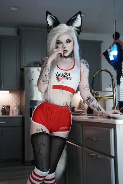 Helluva Hooters Cosplay | Sports Bra, Shorts & Socks | XS-3XL Sizes