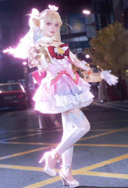 OW Juno Cosplay Costume Magical Girl Skin Top Skirt with Shorts Gloves