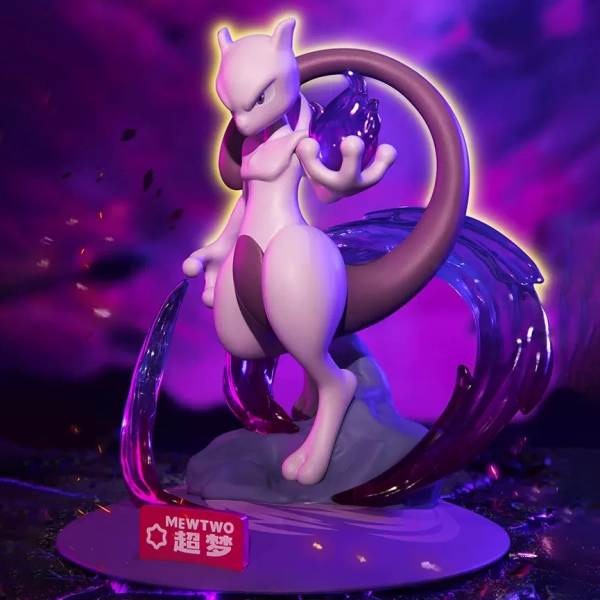 Official Pokemon Figure PVC Desktop Collectible Figures - Mewtwo