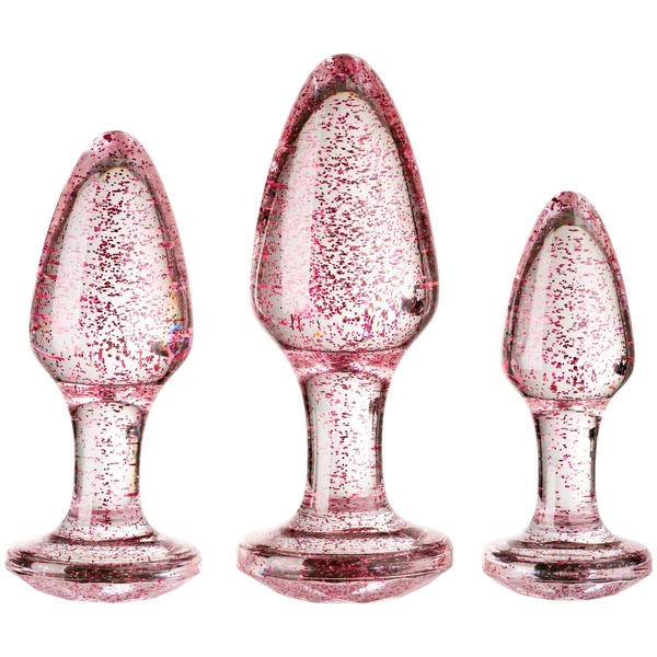 Baseks Pink Glitter Anustappisetti