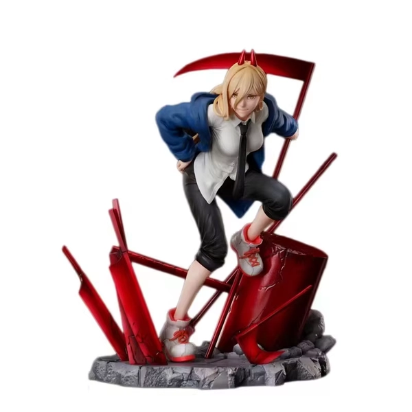 Chainsaw Man Power Anime Action Figure Collectible Statue Toy Model