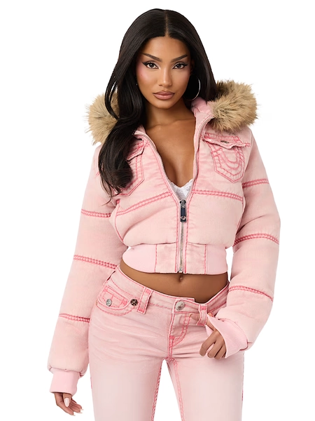 TRUE RELIGION X BABY PHAT SUPER T PUFFER JACKET