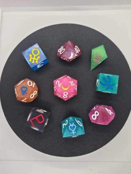 Fighting Evil By Moonlight Dice Set