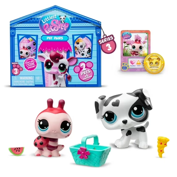Littlest Pet Shop, Surprise Pet Pairs, Series 3, Mini Toy Figurines, Children Ages 4+, Multicolor